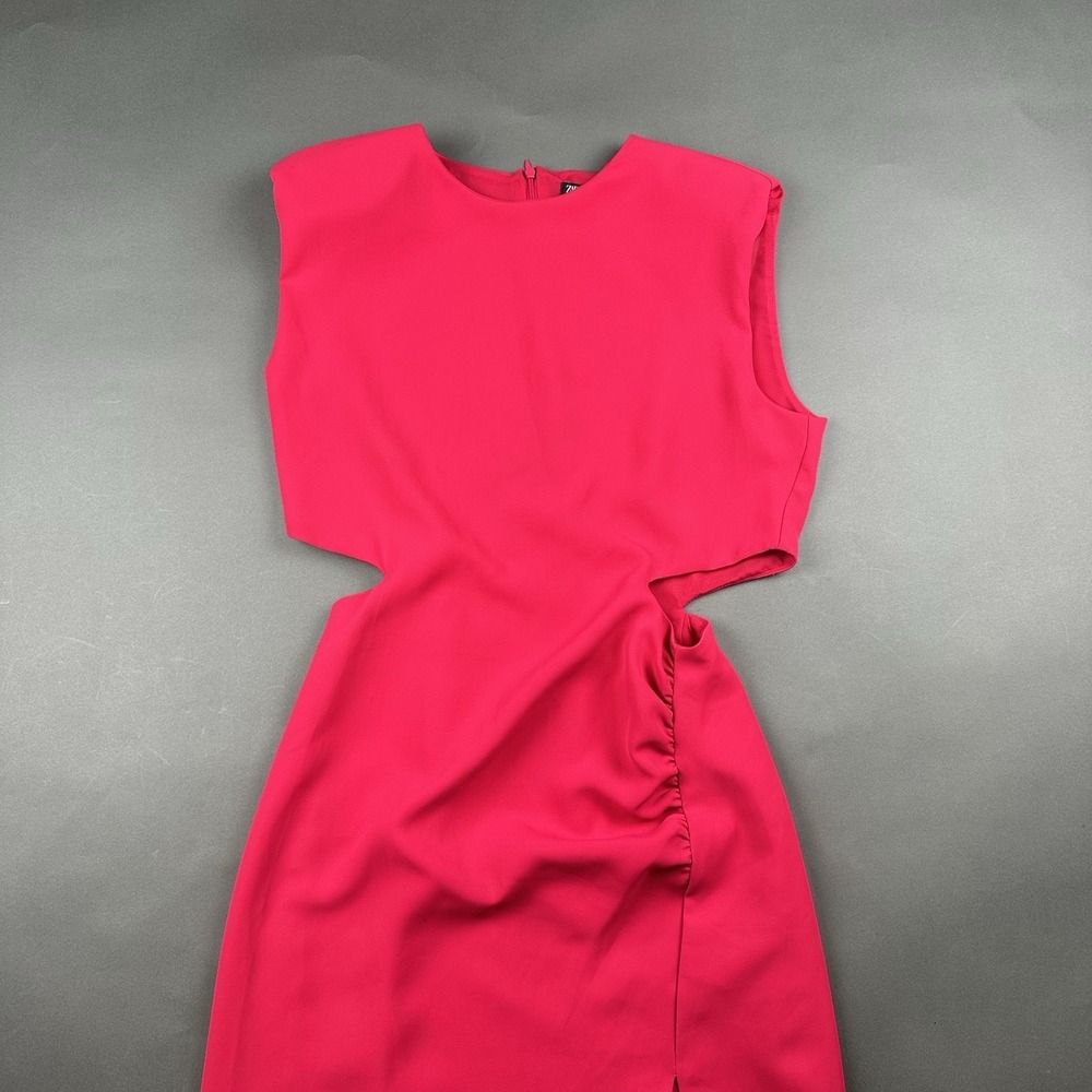 Zara Hot Pink Cutout Mini Dress